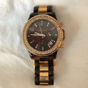 Michael Kors tortoise watch